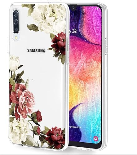 Funda transparente para Galaxy A50Galaxy A50SGalaxy A30S para niñas y mujeres, TPU suave a prueba de golpes, funda protectora transparente para