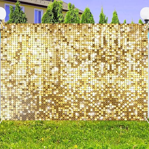 Fondo Brillante Dorado 8x6 FT para Fotografía y Eventos miniatura 5