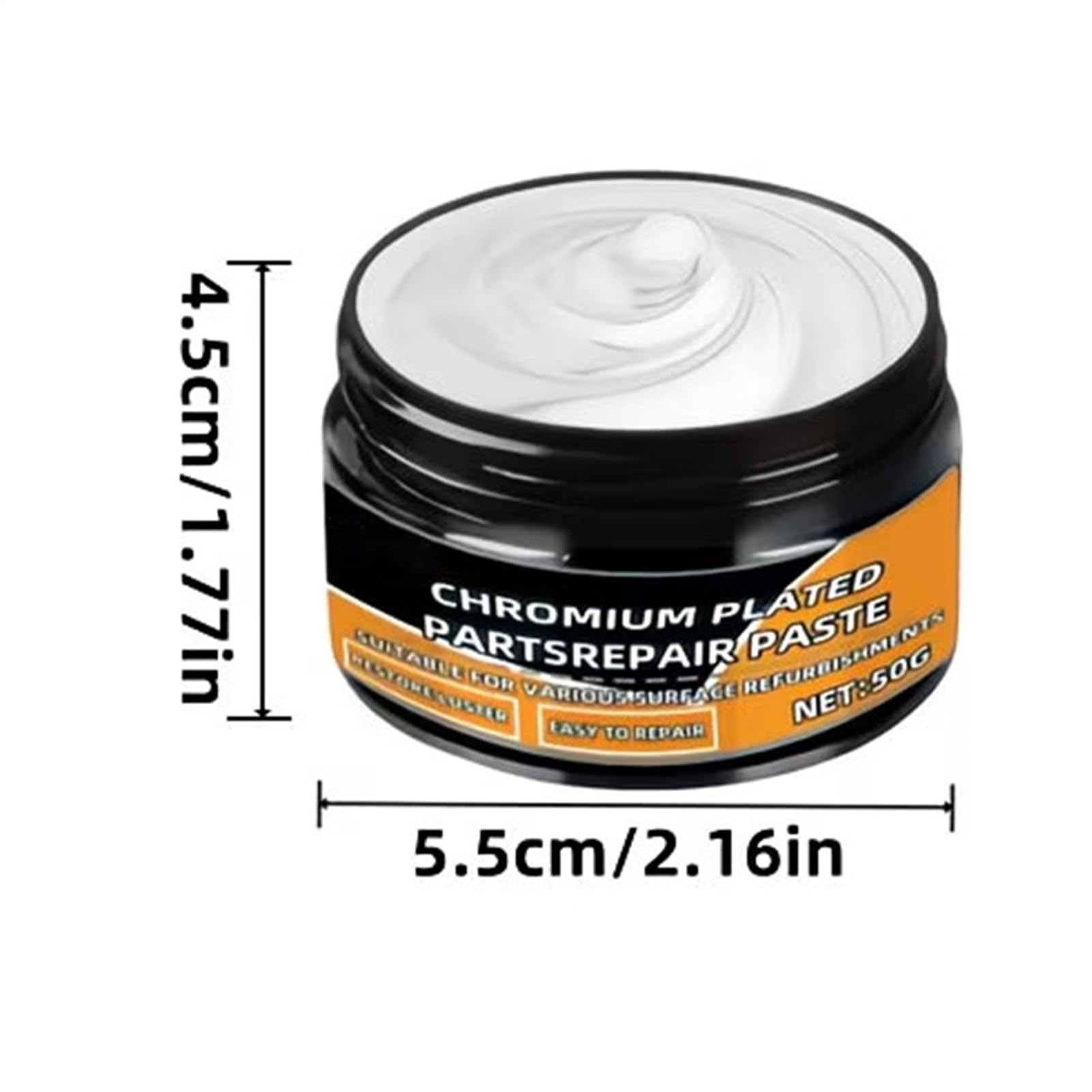 ウスピースメッキ　傷取りインナークリーニング込　件数限定　9800円！ Amazon | クロームメッキ復元剤 | 50g リム補修用ペースト,スポンジ