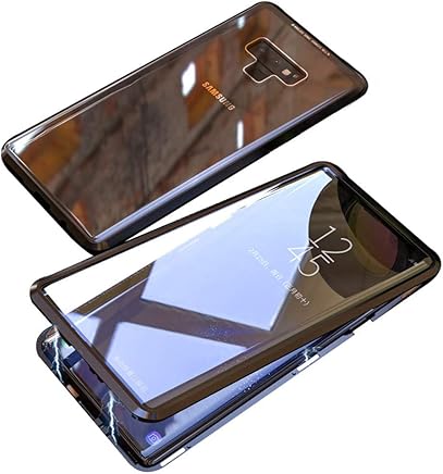 Jonwelsy Funda para Samsung Galaxy Note 9, 360 Grados Delantera y Trasera de Transparente Vidrio Templado Case Cover, Fuerte Tecnolog?a de Adsorci?n Magn?tica Metal Bumper Cubierta Jonwelsy Funda para Samsung Galaxy Note 9, 360 Grados Delantera y Trasera de Transparente Vidrio Templado Case Cover, Fuerte Tecnolog?a de Adsorci?n Magn?tica Metal Bumper Cubierta