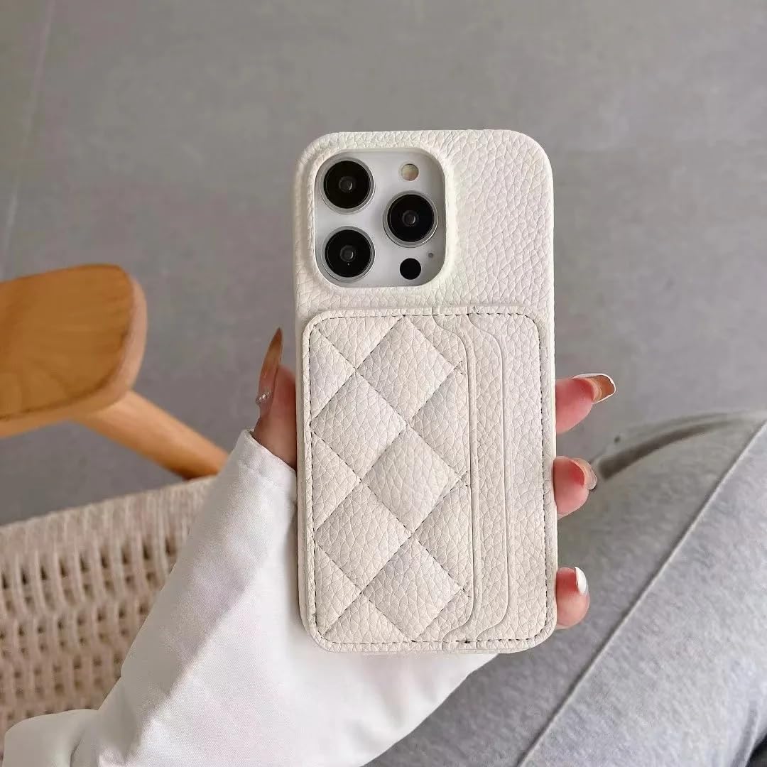 Étui portefeuille iPhone 16 blanc cuir protège écran et range cartes