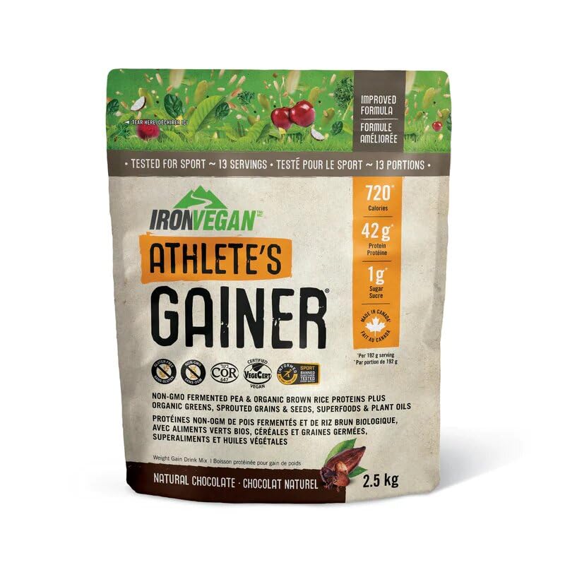IRONVEGAN Gainer Chocolate Protein Powder