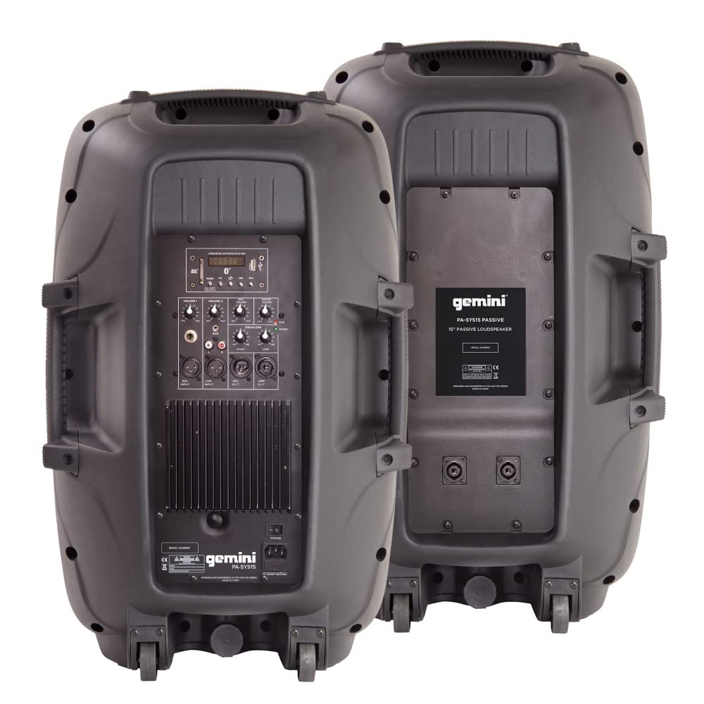 Gemini Sound Bluetooth Dual Active / Passive 15" Inch Woofer 2000W