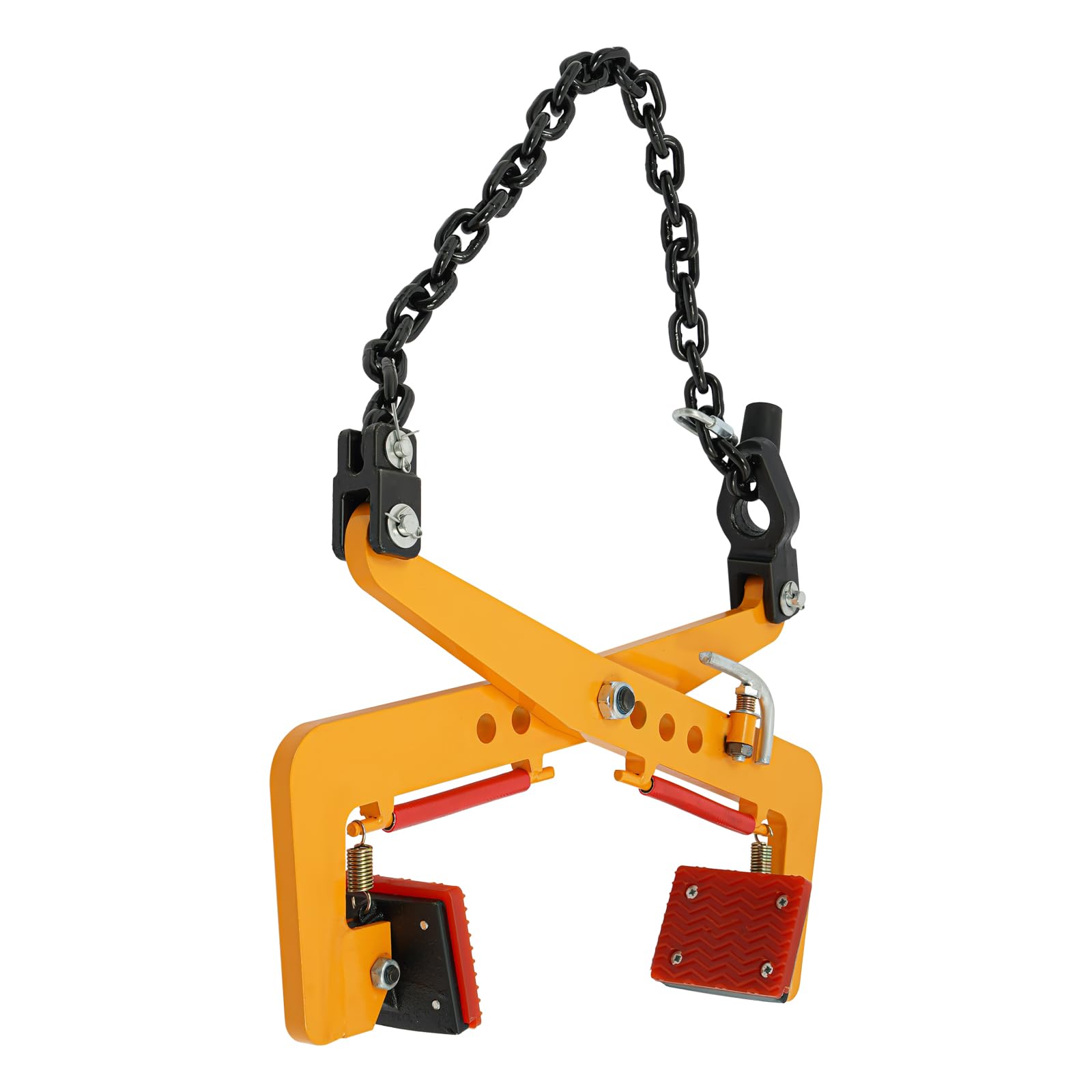 325 kg Steinheber Verstellbar, Hebeklemme, Universal Hebekrallen Verstellbare Öffnung 12-36cm Kettenklemme,Brettsteinhalterung zum Heben und Transportieren (Gelb,325kg,12-36cm)
