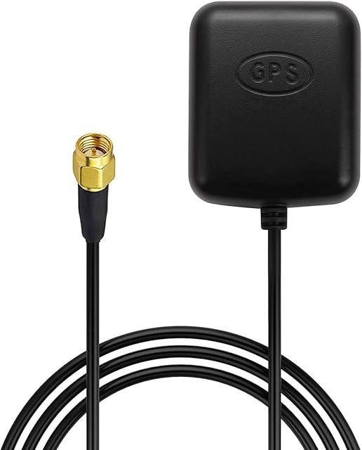 MILIWAN GPS Antenna SMA Plug Connector GPS Active Aerial with 3M Antenna Extension Cable Waterproof GPS Module with Magnetic base for GPS Navigation System car DVD