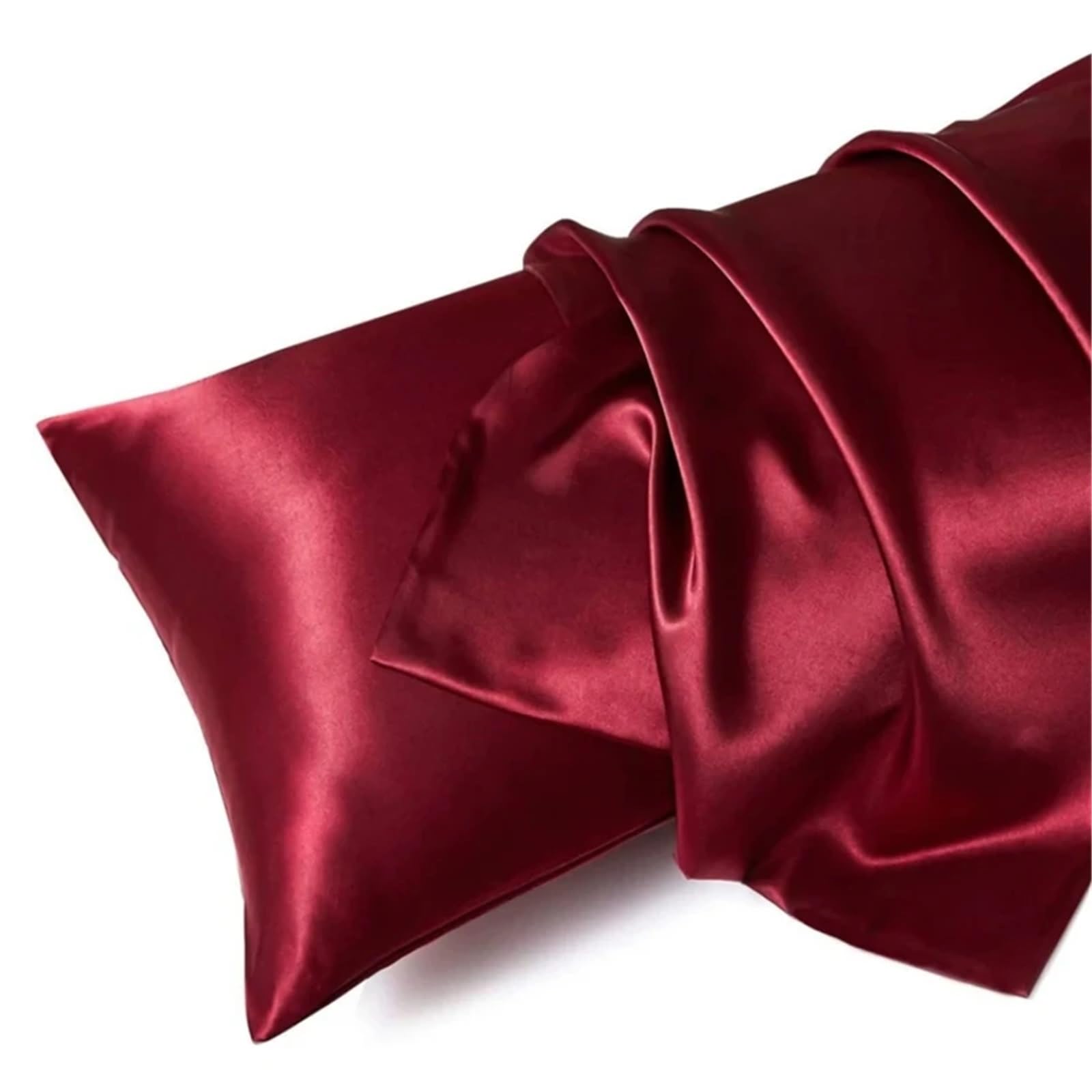 LYXYGMV Silk Pillowcase Bed Pillow Covers Cases Home Bedding for Bedrooms(Color 13,1PCx51x66cm(20x26in))