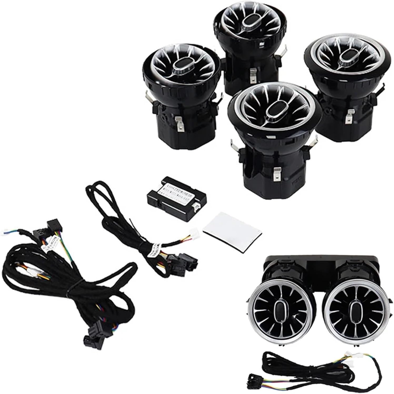 Car Accessories 8/64Color LED Dashboard AC Condition Vent Outlet Turbo Compatible For G Class AMG W463 W464 G63 G550 G500(1Set)