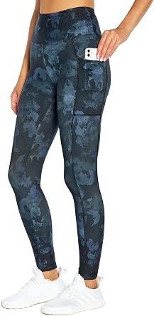 Bally Total Fitness Womens High Rise Side Pocket Ankle Legging