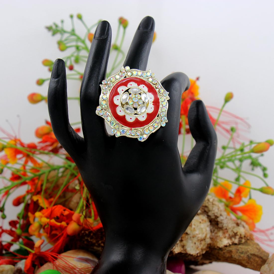 Adjustable Plated Wedding Finger Ring (1600150)