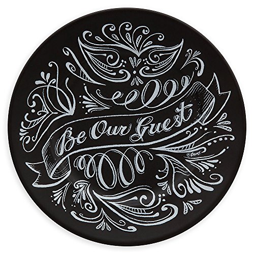 Disney Be Our Guest Dessert Plate - Black
