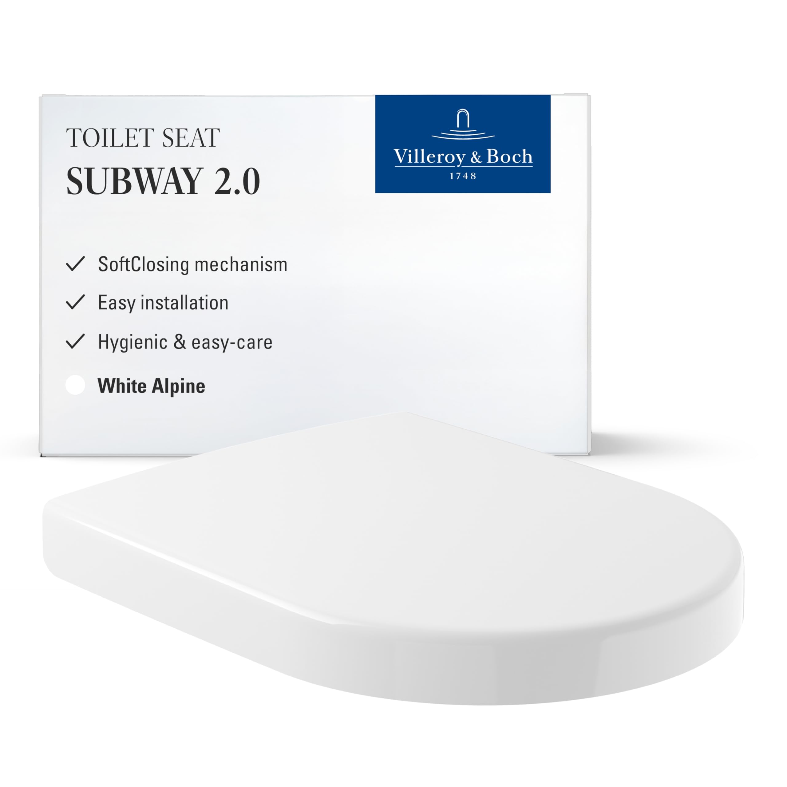 Villeroy & Boch Subway 2.0 WC seat 9M68S1 with Quick Release and Softclose Function