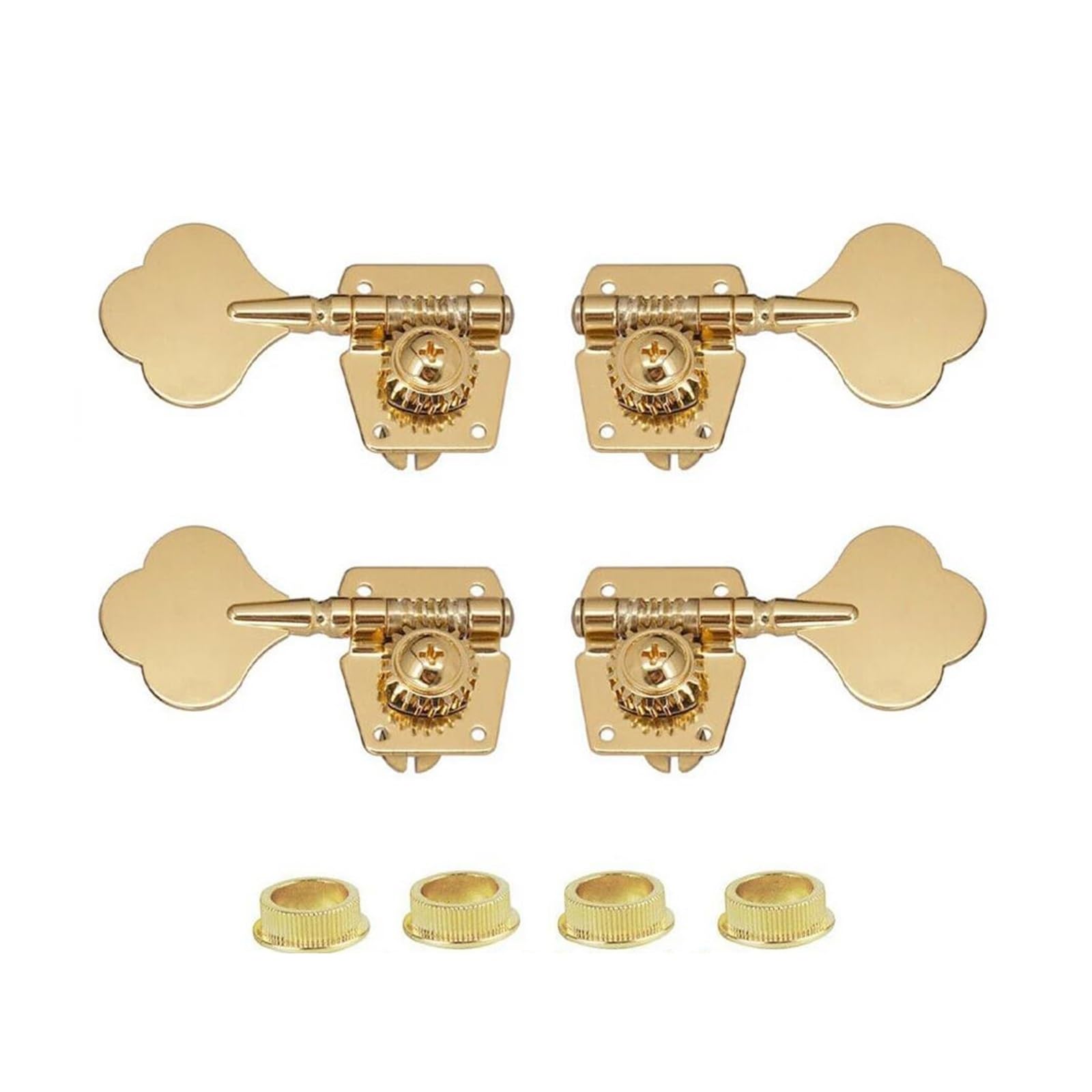 2L2R/4L Czterostrunowy Tuner Basowy Z Otwartą Przekładnią Do Gitar Profesjonalne Kołki Do Strojenia Gitary(2L2R Gold)