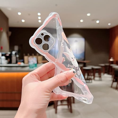 Miniatura 2 de Funda compatible con iPhone 13 Pro Max, diseño de mariposa floral de dibujos animados para mujeres y niñas, estética, kawaii, suave, TPU