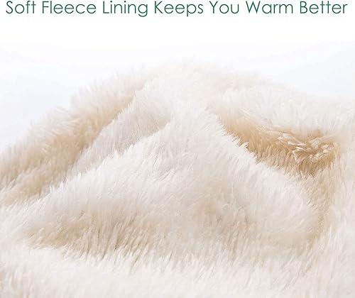 Miniatura 4 de Gorro de invierno para bebé, pasamontañas 2 en 1, gorro de punto con forro polar con máscara facial, solapas para las orejas y pompón para niños y