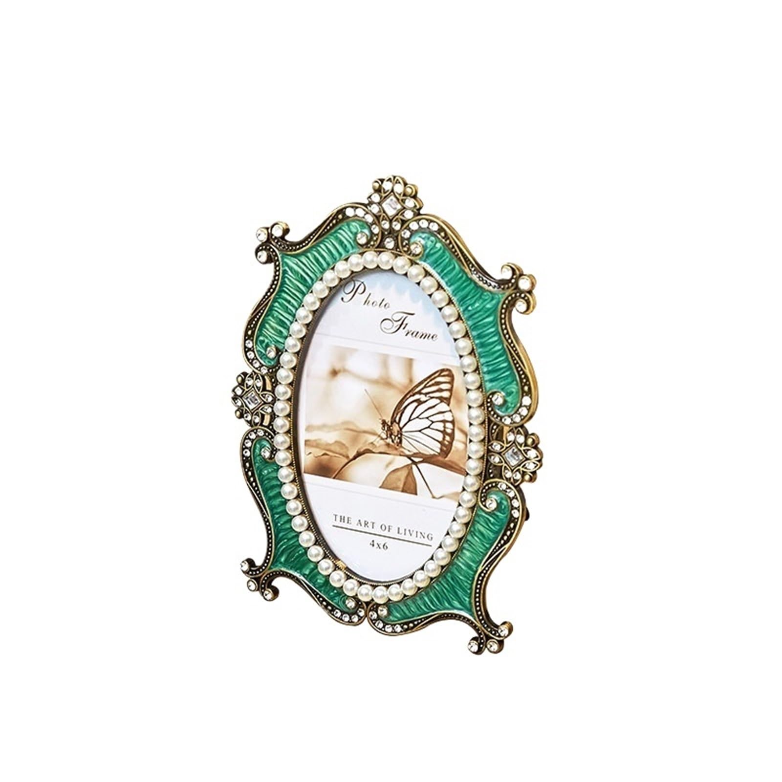 Metal Picture Frame, Oval Metal Photo Frame Multiple Sizes Home Decor(S)