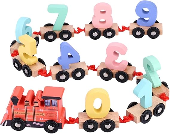 Amazon Co Jp 列車おもちゃ汽車おもちゃ 0 9番号 数字汽車セット 引き車 引っ張り レールセットシリーズ 知育おもちゃ 車玩具 子供 幼児 可愛い 出産祝い 誕生日 プレゼント レッド ベビー マタニティ