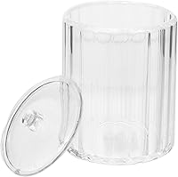 Vista 1 de EXCEART Almohadillas de algodón Soporte para hisopos de algodón Dispensador de almohadilla de algodón Estuche de almacenamiento de hisopos