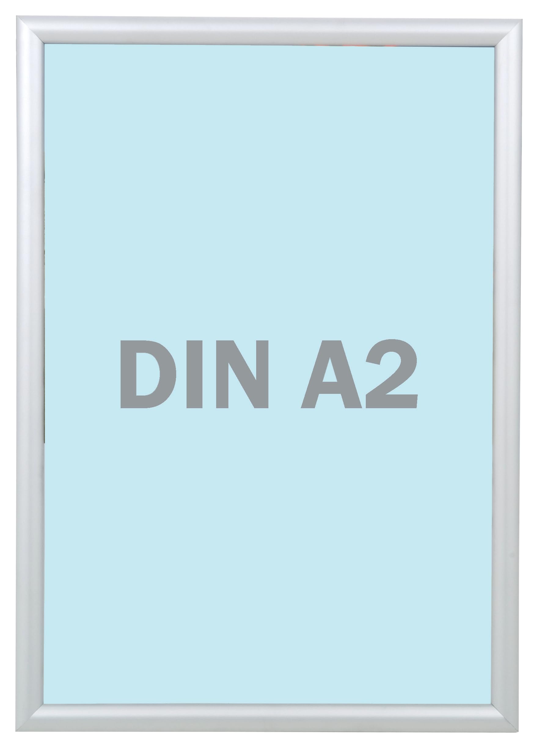 FRANKEN Wechselrahmen, Outdoor A2 Plakatrahmen, Aluminium-Klapprahmen 25 mm breit, Info-Rahmen für den Außenbereich von öffentlichen Einrichtungen, Schulen, Restaurants oder Hotels, BS1703