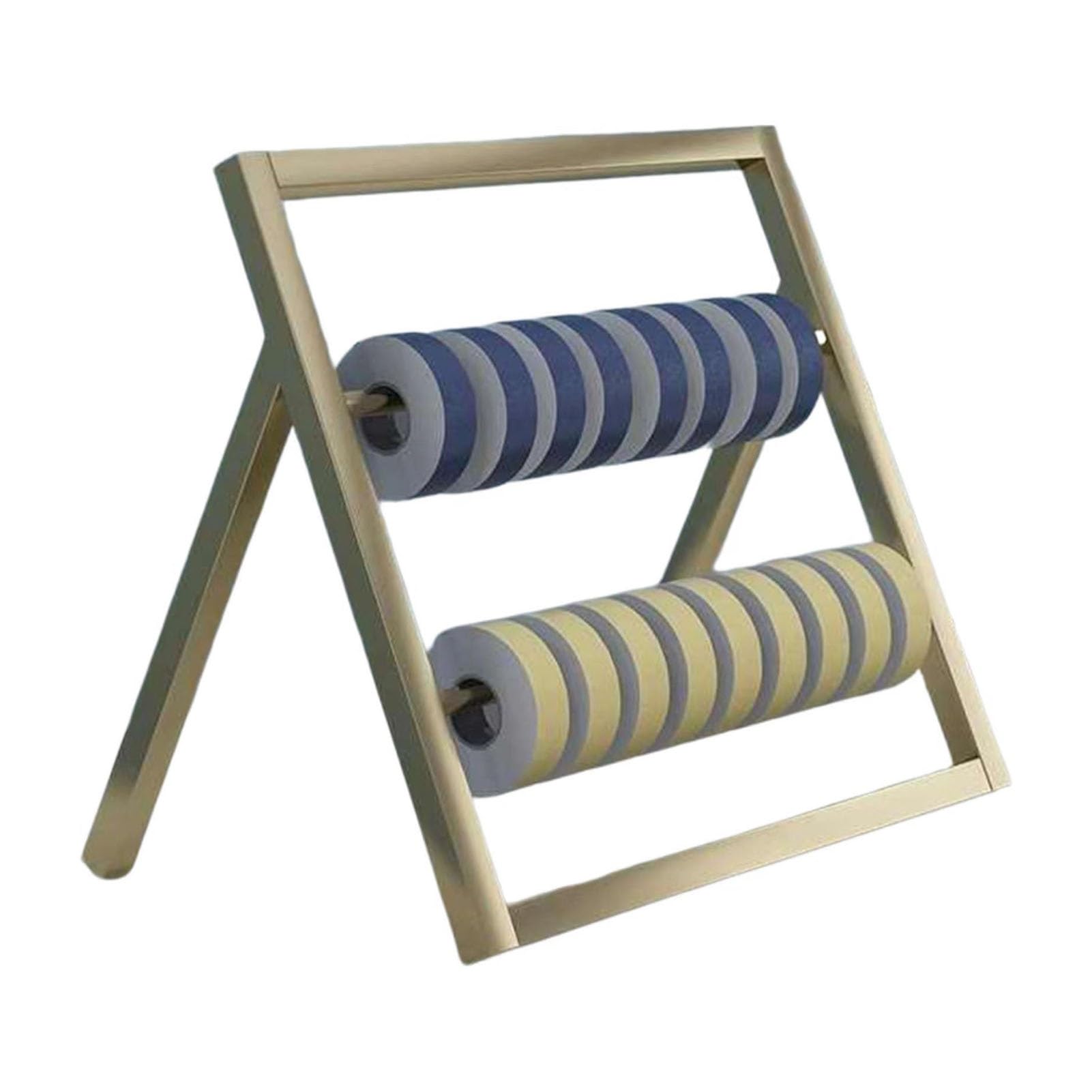 Présentoir rouleaux de tissu robuste 30kg, chariot métallique de haute précision