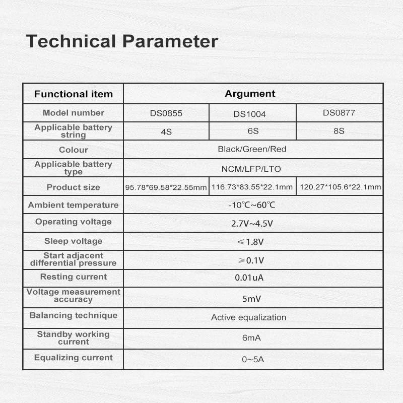 6S 5A Aktiver Balancer mit Spannungsanzeige – Lithium-Titanat-Kondensator-Ausgleichsplatte für LFP und NCM
