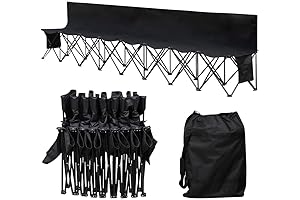Yaheetech Foldable Bench Seating: Perfect for Sideline Soccer Enthusiasts