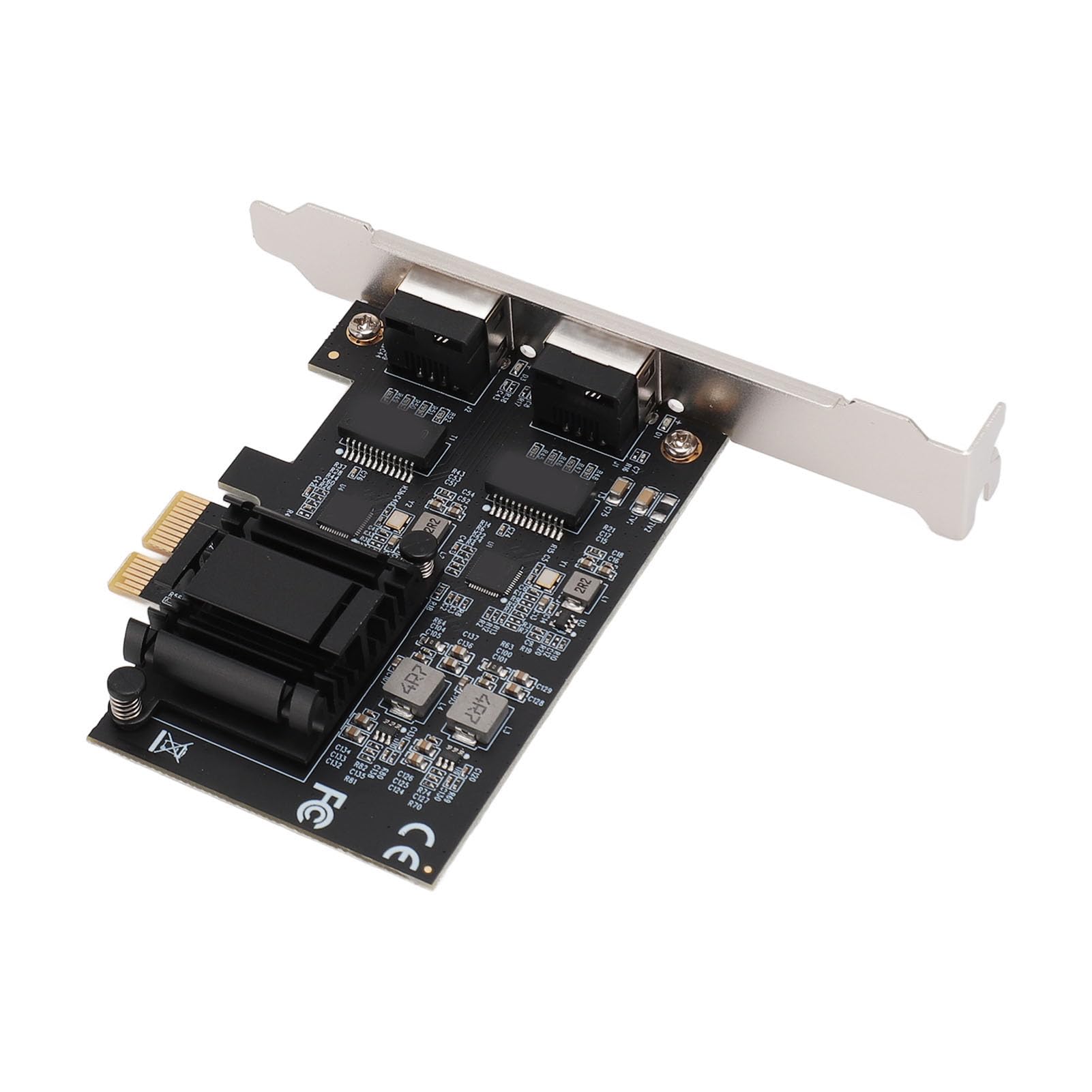 Karta Sieciowa PCIe, Karta Sieciowa PCIe, Karta Sieciowa 2,5 GBase T RTL8125B 2500 Mbps 1000 Mbps RJ45 Dwuportowa Karta Sieciowa Gigabit Ethernet dla Systemu