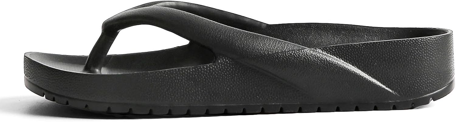 Arch Support Flip Flops for Women and Men Soft Cushioning EVA Thong Sandals with Thick Sole, Non-Slip Quiet Outsole, Shock Absorbing Shower & Beach Flip Flops
