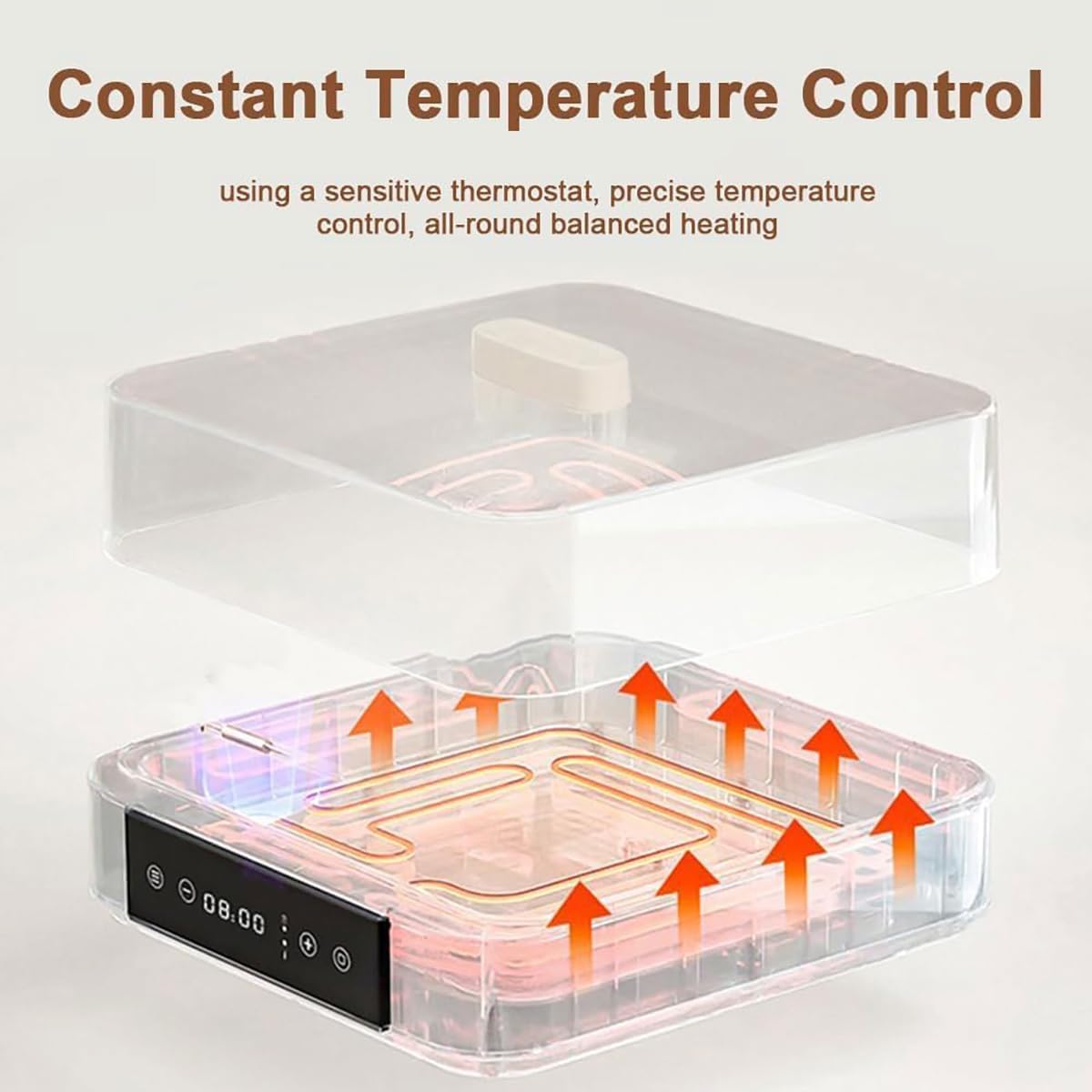 Stalowa Maszynka do Jogurtu: 1530mL (9×170mL) Inteligentny Fermentor z LCD i Precyzyjnym Termostatem (35-46℃), Pro Systemy do Organizacji Jogurtu