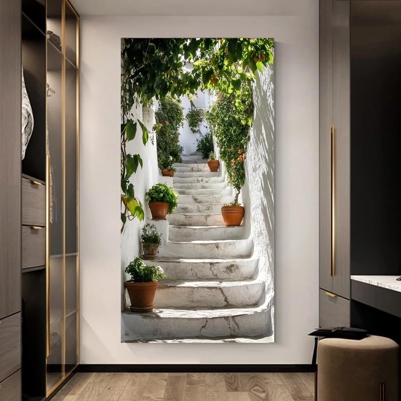 Tableau imprimé botanique GOSRD 30x60 cm avec cadre intérieur pour salon