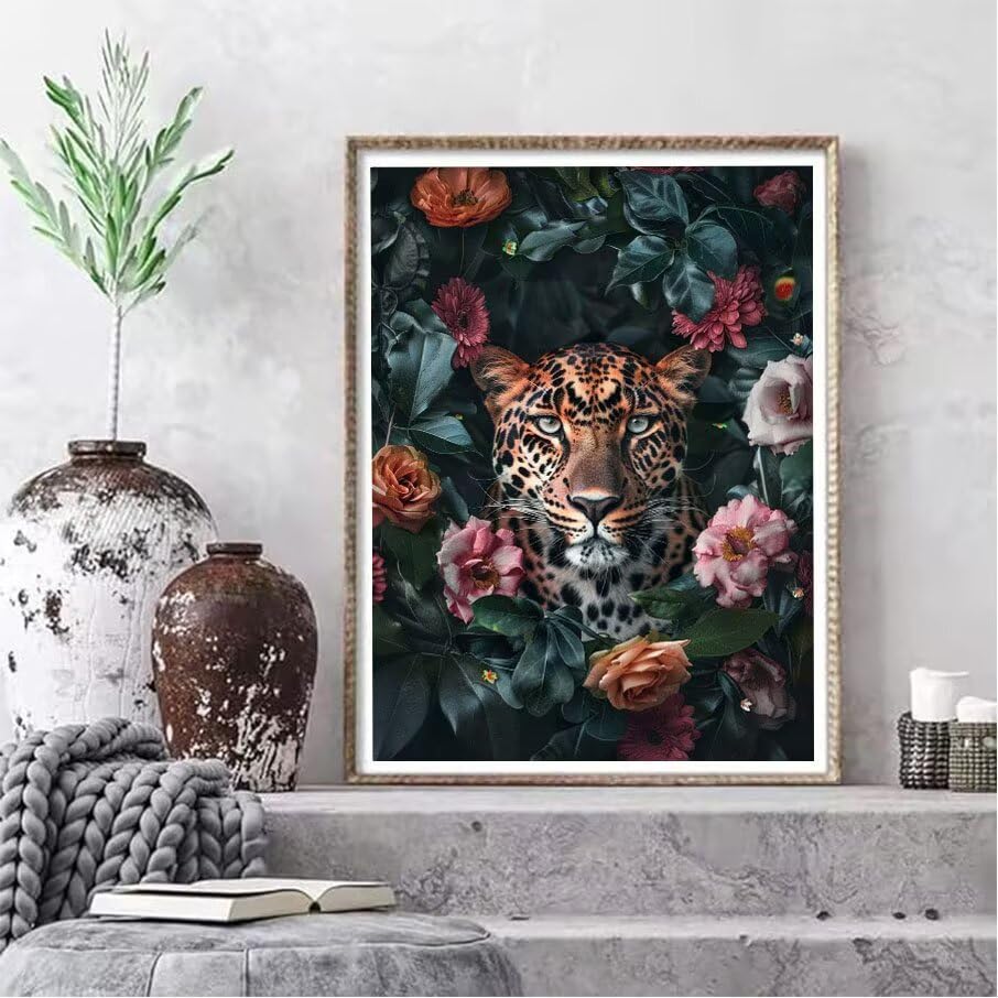 Kit Broderie Diamant Léopard 100x130cm | Mosaïque 5D DIY Grand Format - 2
