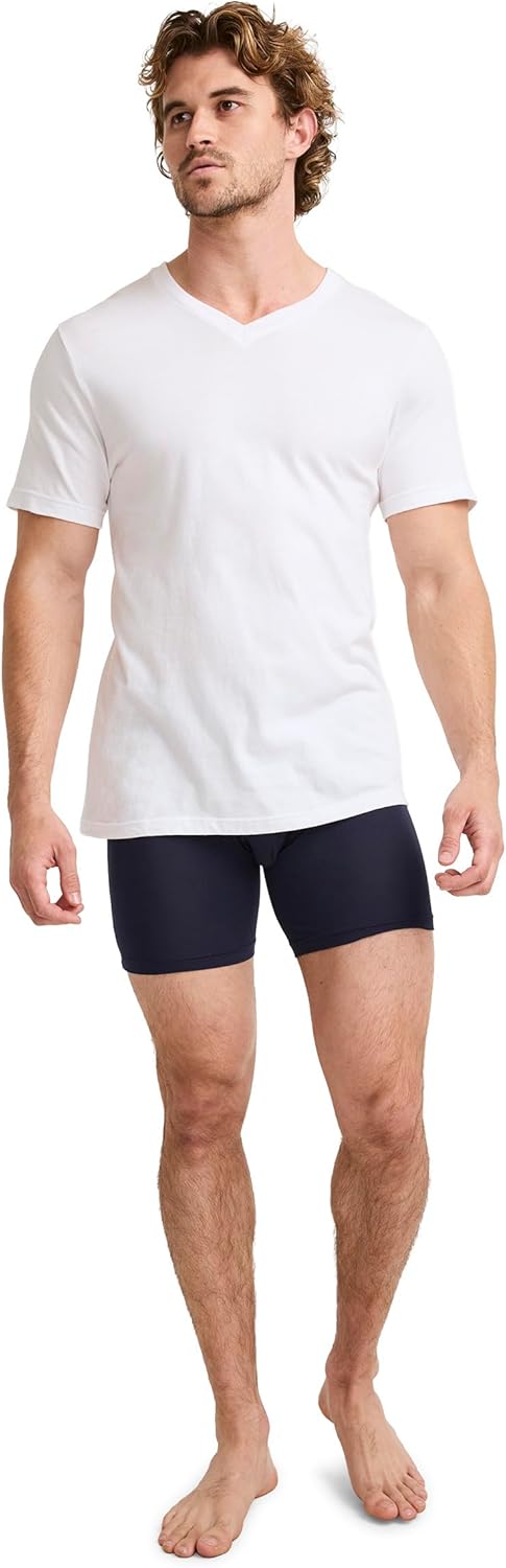 Jockey T-Shirts for Men - V Neck Undershirts, Cotton Men's T-Shirts - 3 Pack - Image 6
