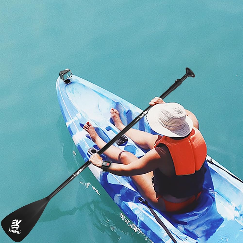 Pagaie for Kayak Pagaia SUP Staccabile in 3 Pezzi Leggera Lunghezza Regolabile Stand Up Paddleboard Pagaie in Lega di Alluminio SUP Remi for Barca da Surf Paddle for Canoa Gommone
