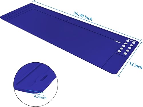 Miniatura 7 de Tapete de limpieza de pistola de rifle, tapete magnético táctico de goma antideslizante, tapete de mantenimiento de armas, tapete de mantenimiento