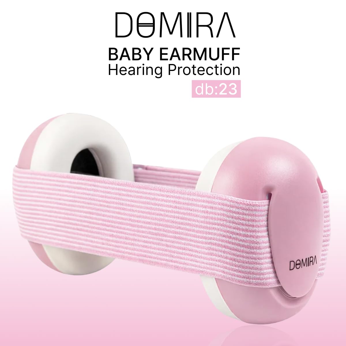 Cache-oreilles pour bébé - Casque antibruit pour nourrissons et tout-petits de 0 à 36 mois, SNR 25 dB, léger et réglable - Bleu ou rose