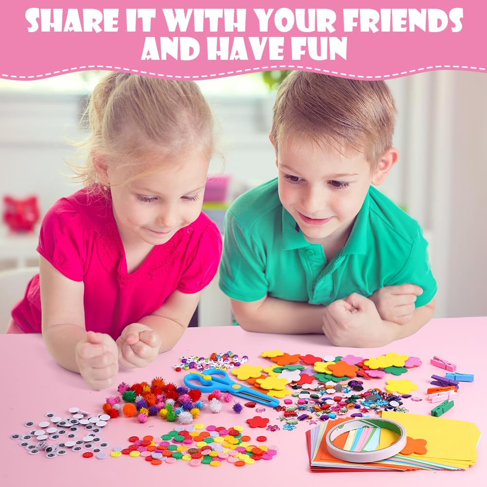Ainiv Lavoretti Creativi per Bambini, DIY Art Craft Set da 10 Pacchi, Giochi Creativi Kids Mestiere Fai da Te Decorazioni Giocattoli, Giochi Creativi Bambina 3+Anni, Giocattoli Regali Bambini