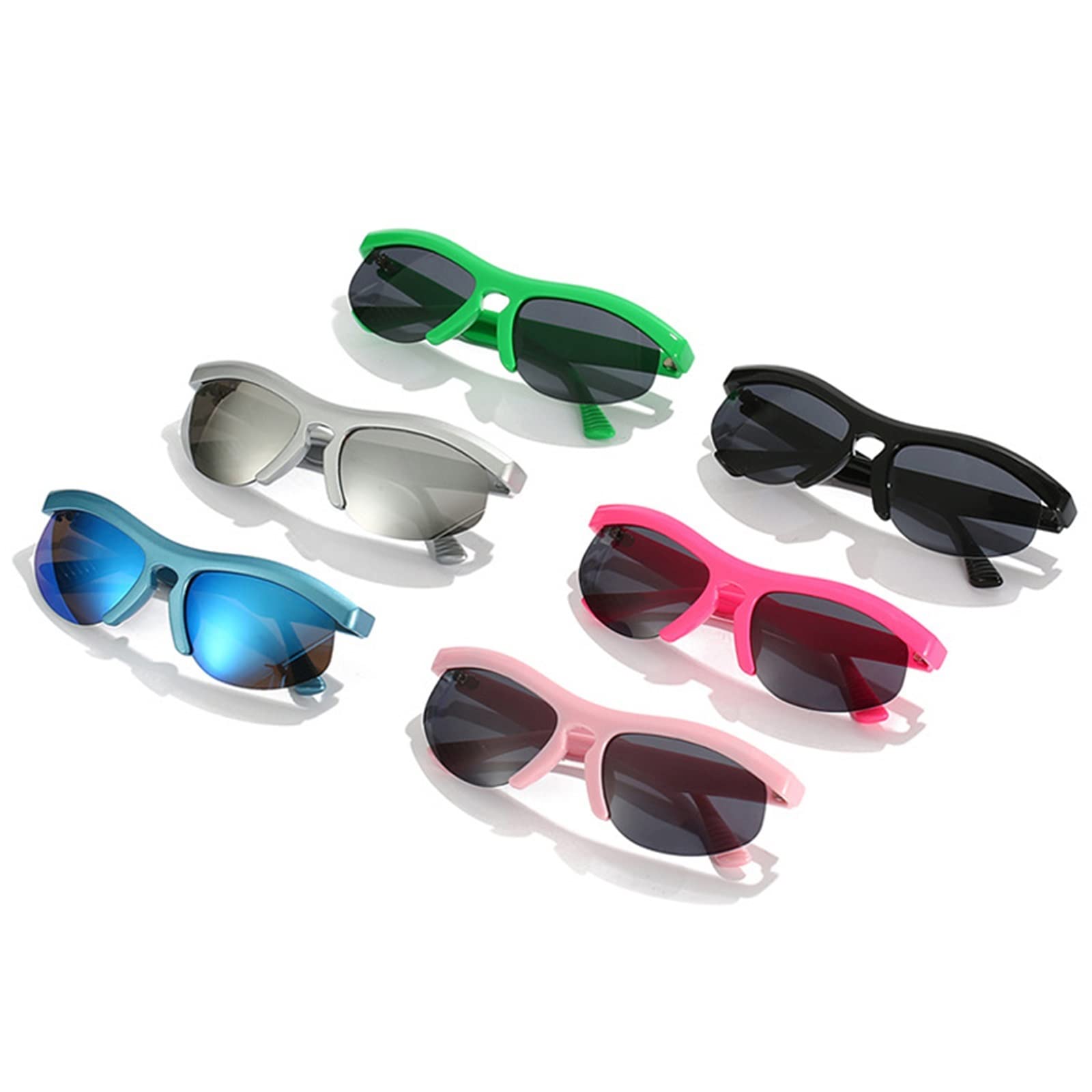 Okulary przeciwsłoneczne kobiety, sportowe okulary przeciwsłoneczne Candy Half Rame okulary