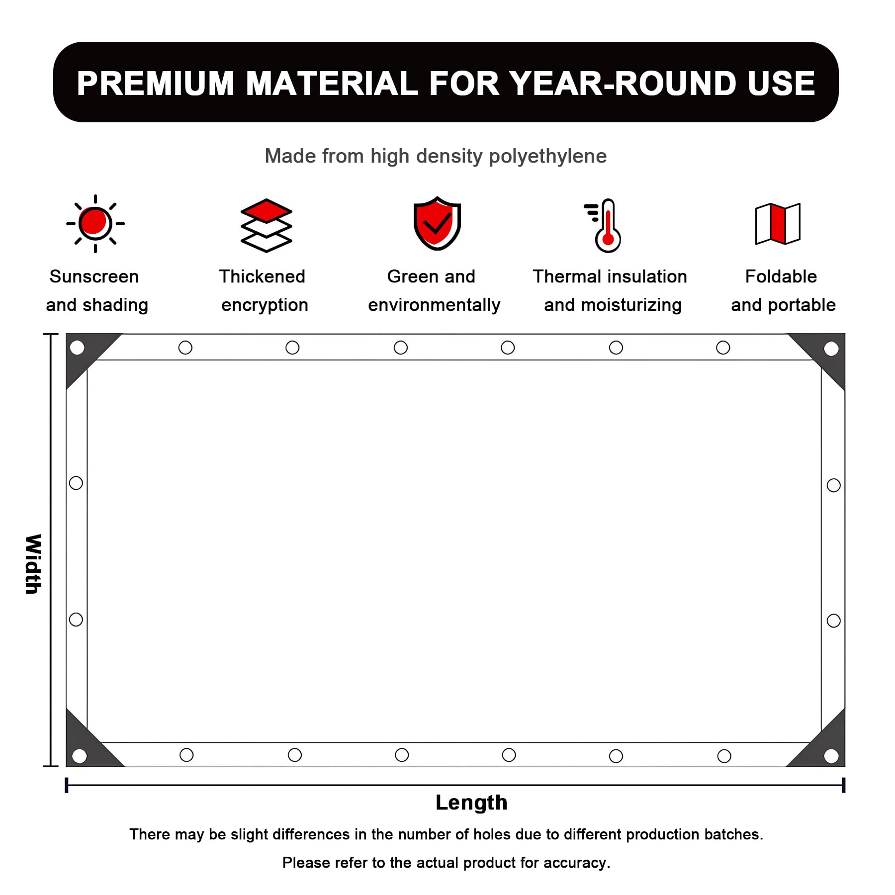 Heavy Du Brown – Filet de jardin 4,6 x 16,8 m avec œillets, résine UV, résistant aux intempéries et au gel, pour plantes, serres, vétérinaires et poules – Utilisation en extérieur