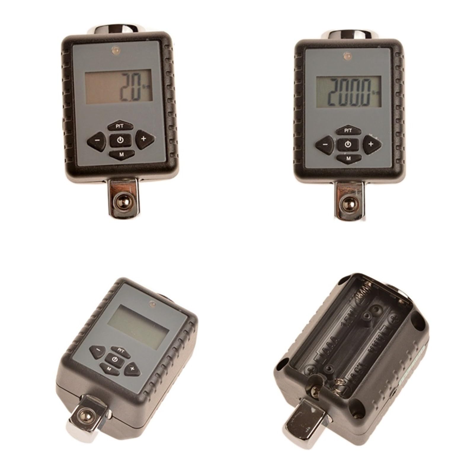 Cyfrowy adapter momentu obrotowego, 3 szt. Elektroniczny cyfrowy miernik momentu obrotowego Adapter klucza 0.3-30Nm 2-200Nm nastawny klucz oczkowy narzędzie do naprawy samochodu(0.3-30Nm)