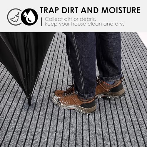 Koloko 2Ft X 6Ft Outdoor Indoor Runner Rug Hallway Non-Slip Carpet Runner Custom Size Floor Runners Area Rugs Mat With Rubber Backing For Entryway Balcony Patio Kitchen Garage Stair Laundry thumb #3