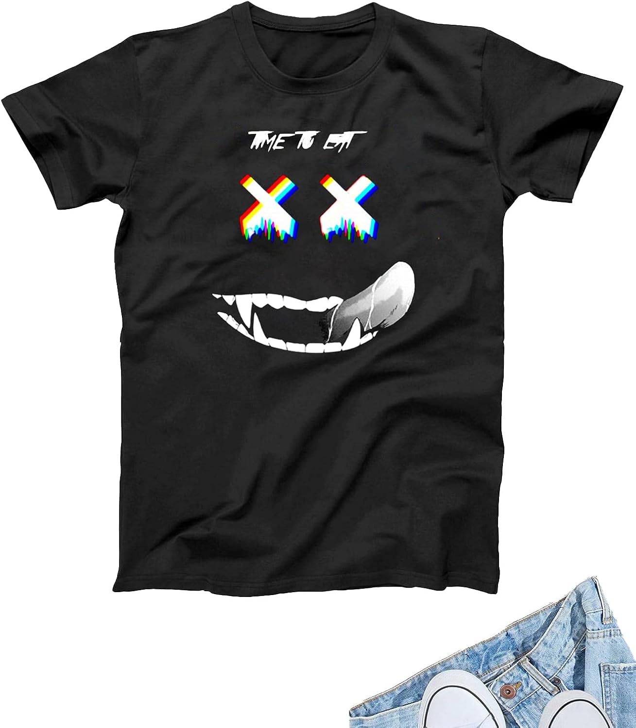 Romwe Men's Novetly Graphic Tee Short Sleeve Round Neck Soft T Shirt Tops