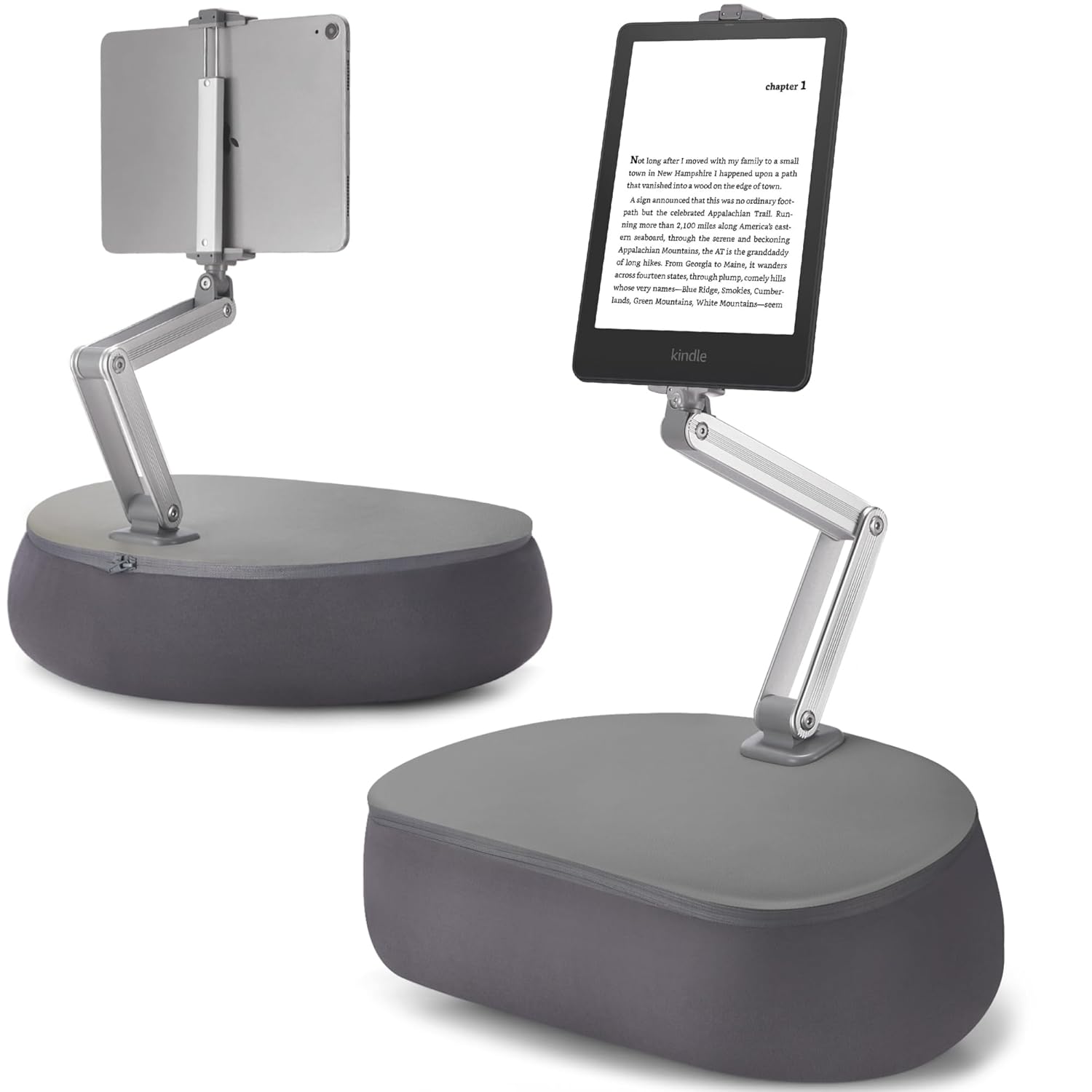 InnoGear Tablet Pillow Stand for Lap 360 Adjustable Hands-Free Holder Mount for Bed Sofa Reading Compatible with 6