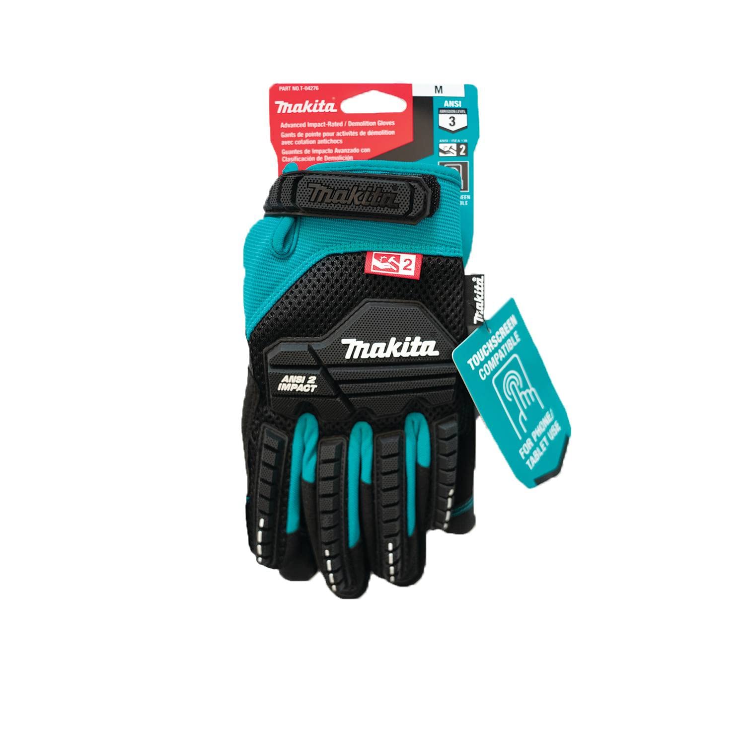 Makita T-04276 Advanced ANSI 2 Gants de démolition (moyen)