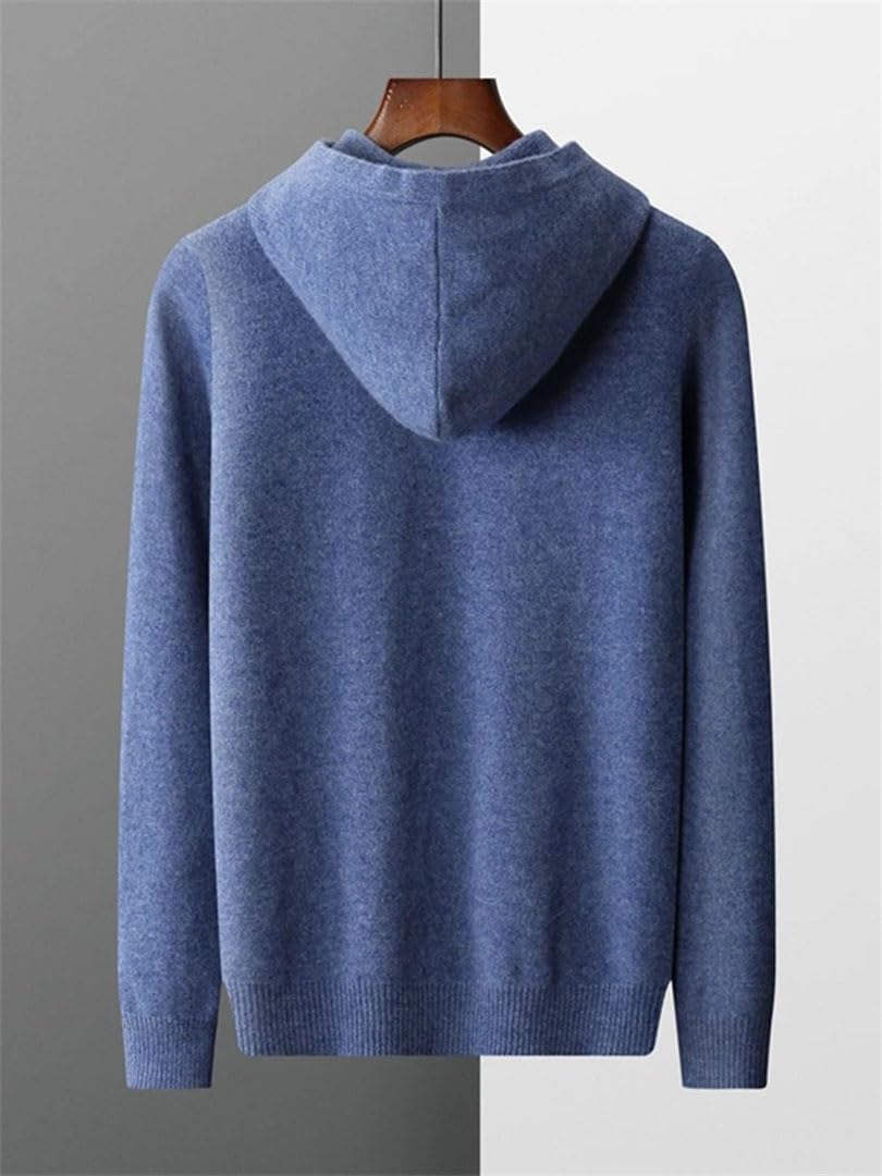 Men Pullover Cashmere Sweater Fall Winter Merino Wool Smart Casual Long Sleeve Fashion Cotton Tops