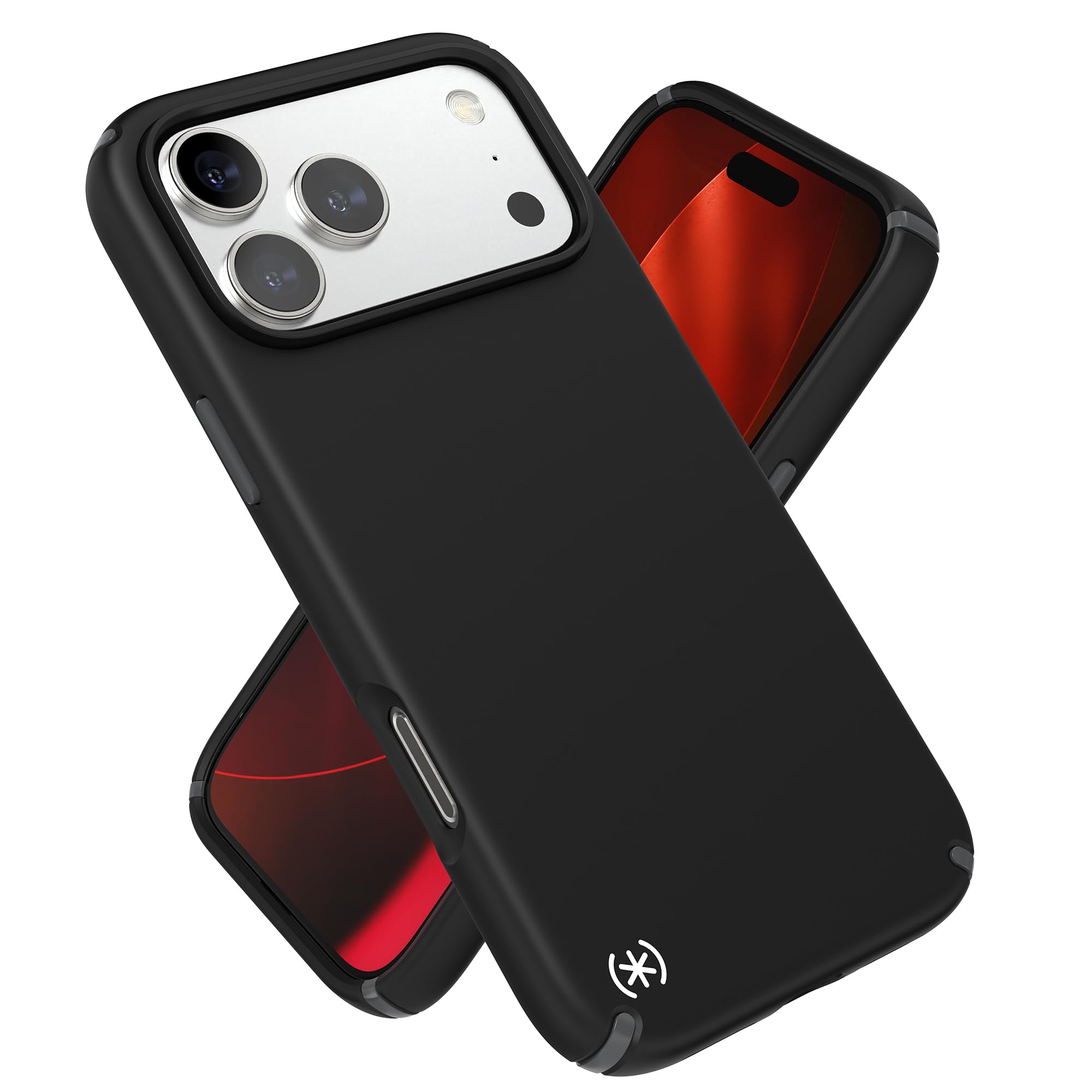 Speck PRESIDIO2 PRO for iPhone 17 and 18 Pro Max Case, MagSafe-Compatible, Slim Protective Case, Black/Slate Grey/White