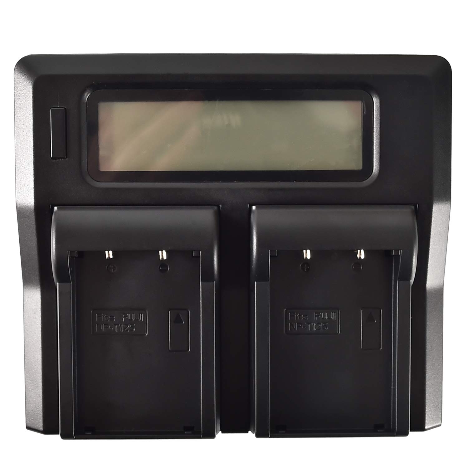 DSTE NP-T125 - Batteria di ricambio (2 pezzi) e caricatore rapido LCD, compatibile con fotocamera Fujifilm GFX 50S GFX50S GFX 50R GFX50R GFX 100 e Fujifilm VG-GFX1 Vertical Battery grip