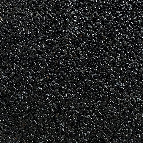 Isolbau Steinteppich SET Marmorkies 200kg + Bindemittel bis 20m² Nero 4/8mm Epoxidharz, Terassenboden, Natursteinboden Marmorkies Bodenbelag, Steinboden Bodenbeschichtung, Marmorstein, Innen Außen