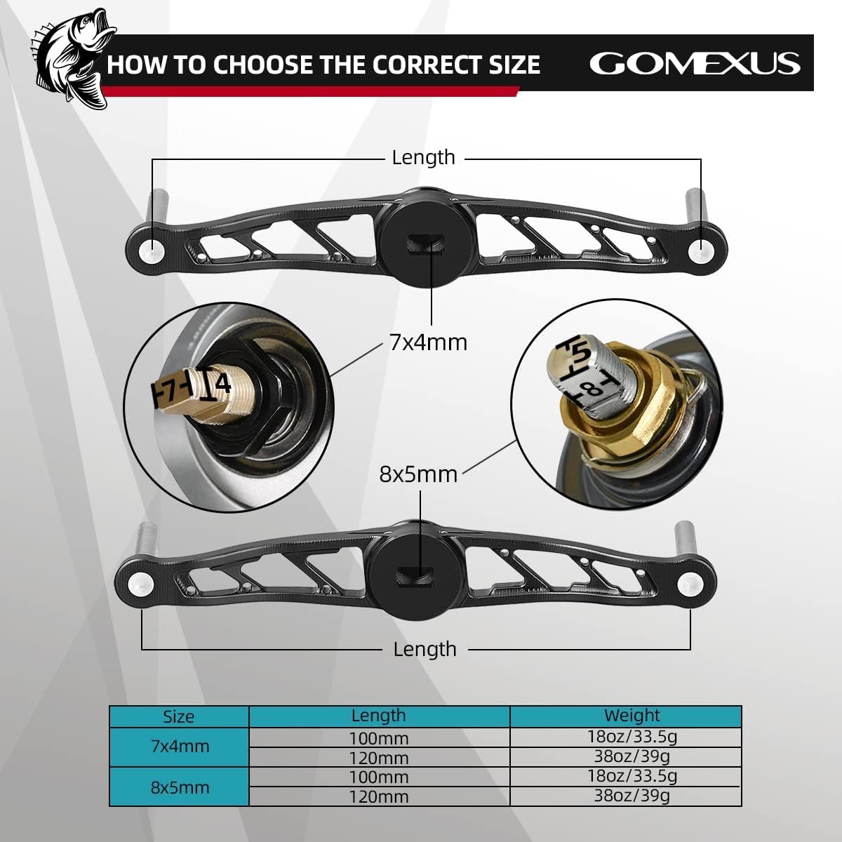 Gomexus Poignée de Moulinet de pêche Compatible avec Shimano SLX Tranx Daiwa Tatula Zillion Abu Garcia Revo 13 Moulinet de pêche avec poignée en liège| Pêche au Bar