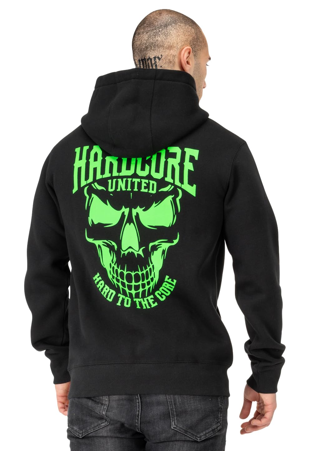HARDCORE UNITED Hoodie Cory | Schwarz | Sweatshirt Kapuze Herren Gabber