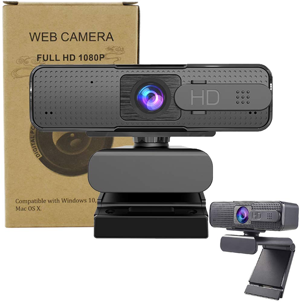 AKT Webcam HD 1080p Web Camera con Messa a Fuoco Automatica con Microfono AF Camera per PC Computer Trasmissione in Diretta Youtube Finestre