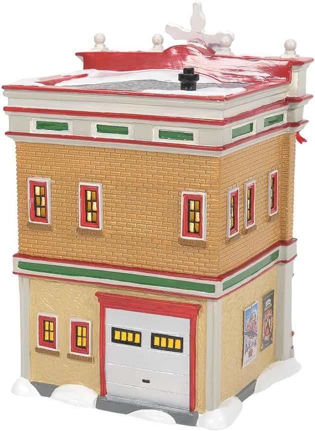 Department 56 Original Snow Village National Lampoon's Christmas Vacation Premiere at Plaza Theatre Lit Building, 8.9 Inch, Multicolor